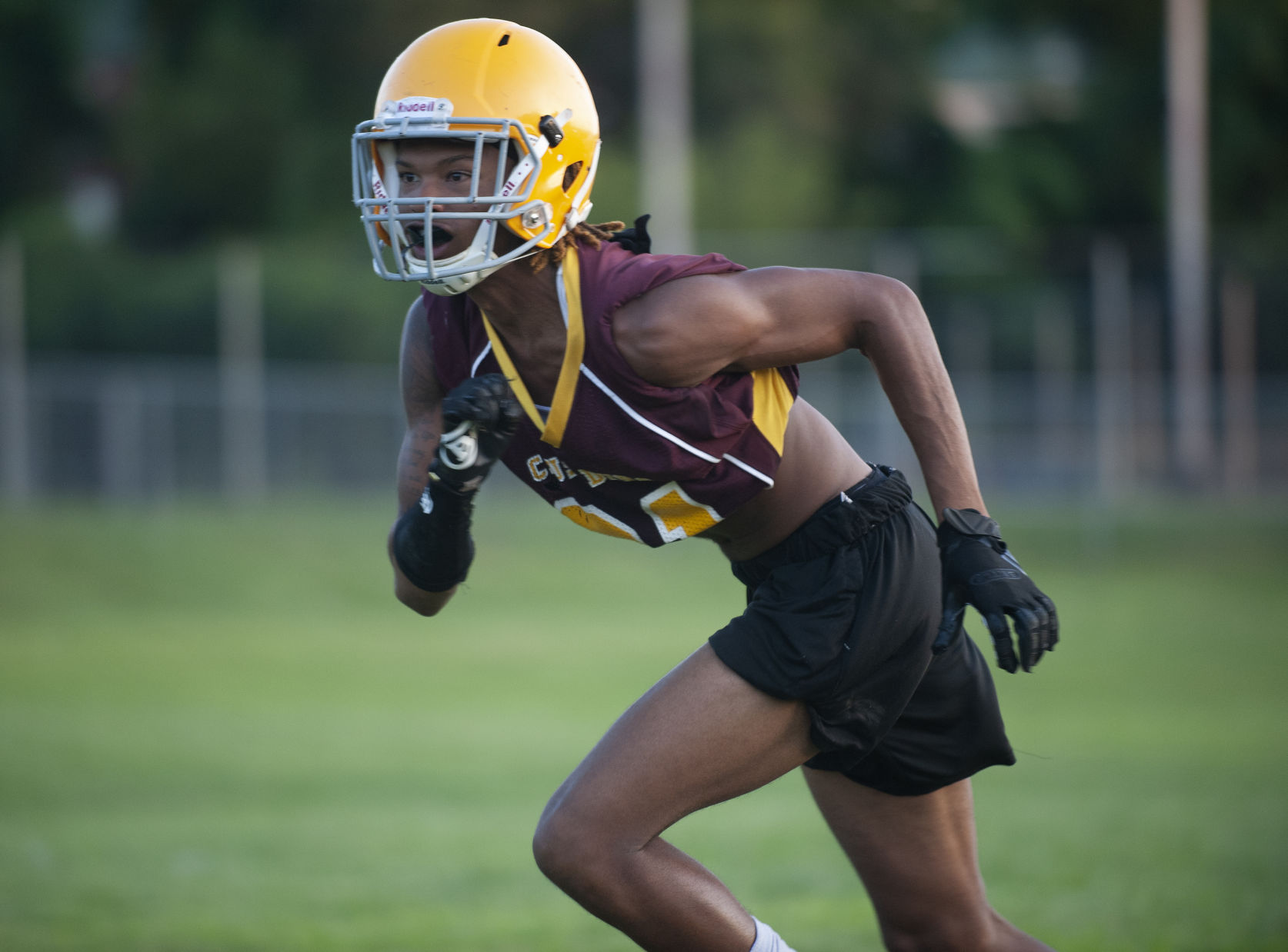 Lutheran North football practice
